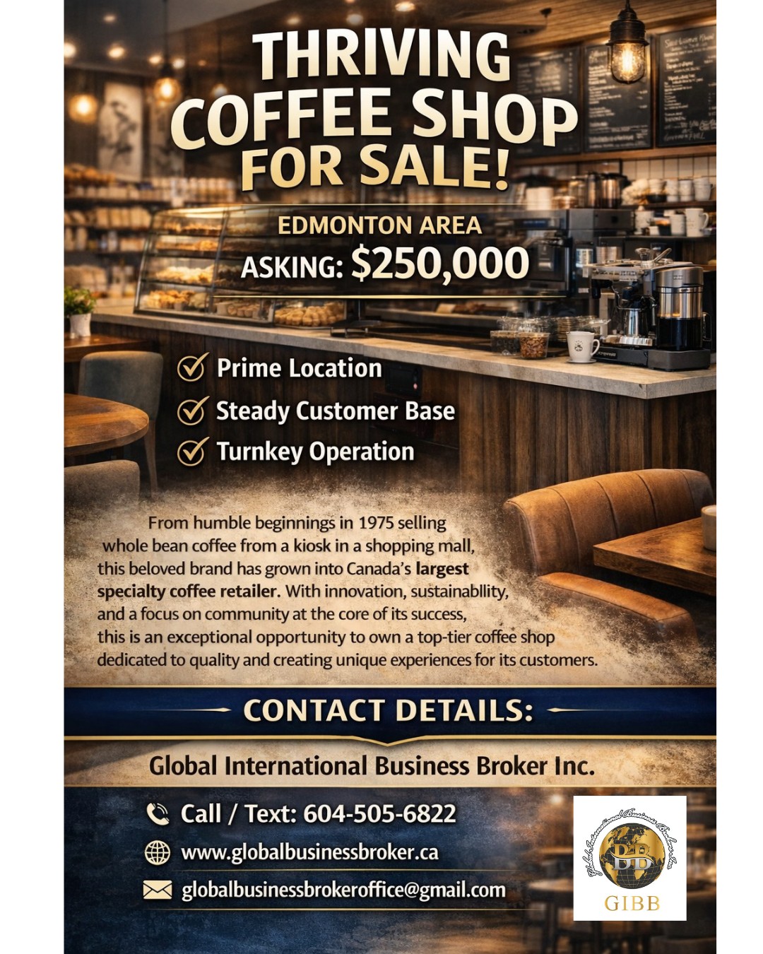 Well-Established Cafe for Sale